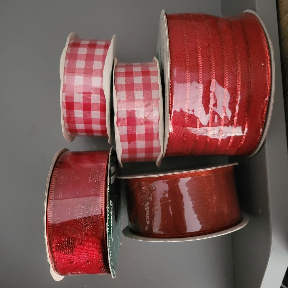 NWOT Bundle of 5 Red Ribbon